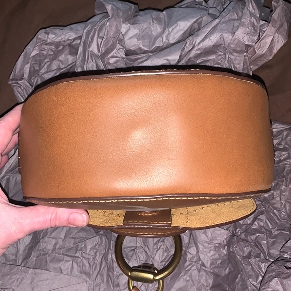 NWT new Frye Ilana Color Block Crossbody in Cognac - Picture 6 of 11